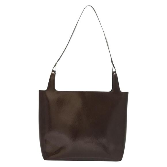 GUCCI Shoulder Bag Enamel Brown Silver 001 2058 001 2058 - Picture 3 of 12